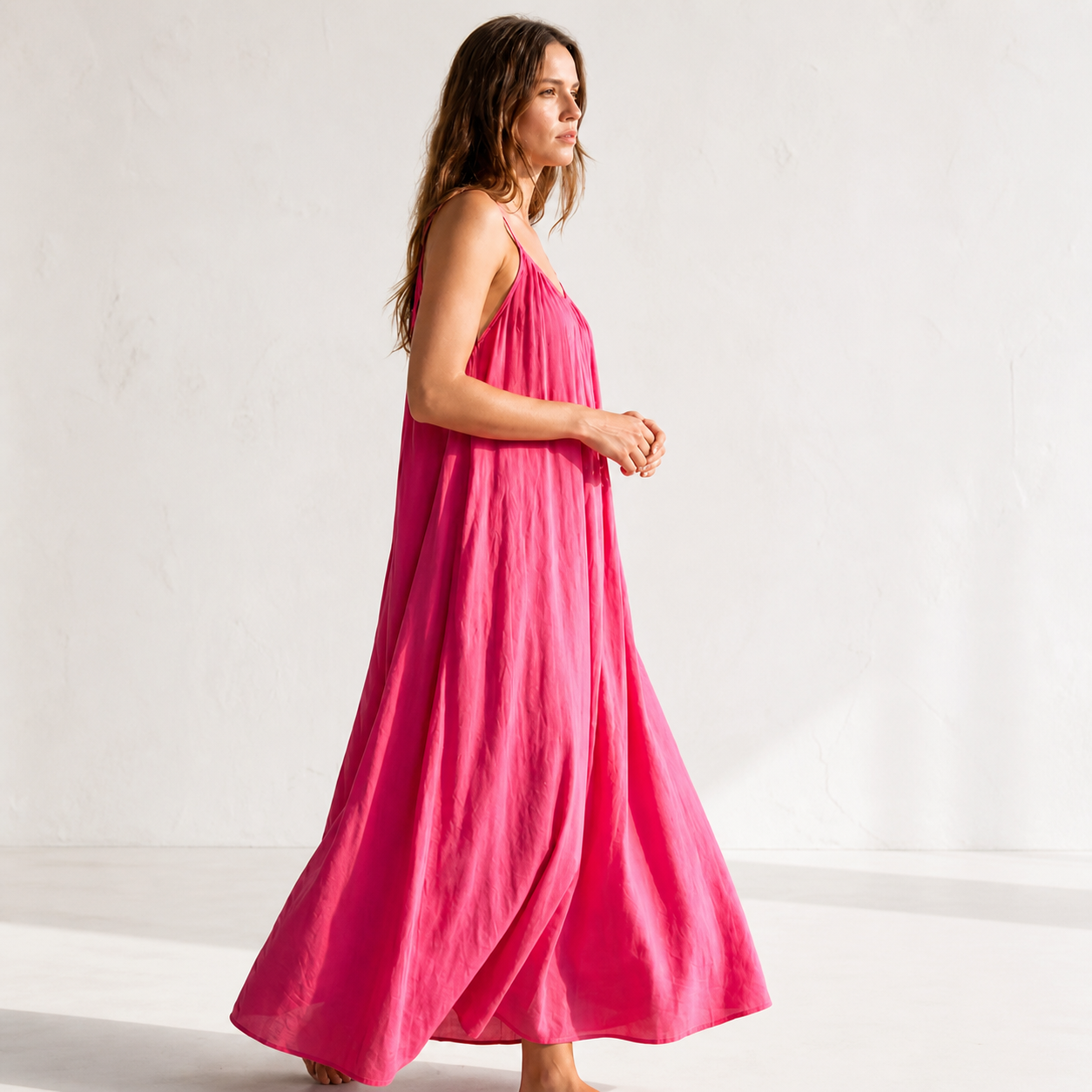 Low Backless Flow Dress