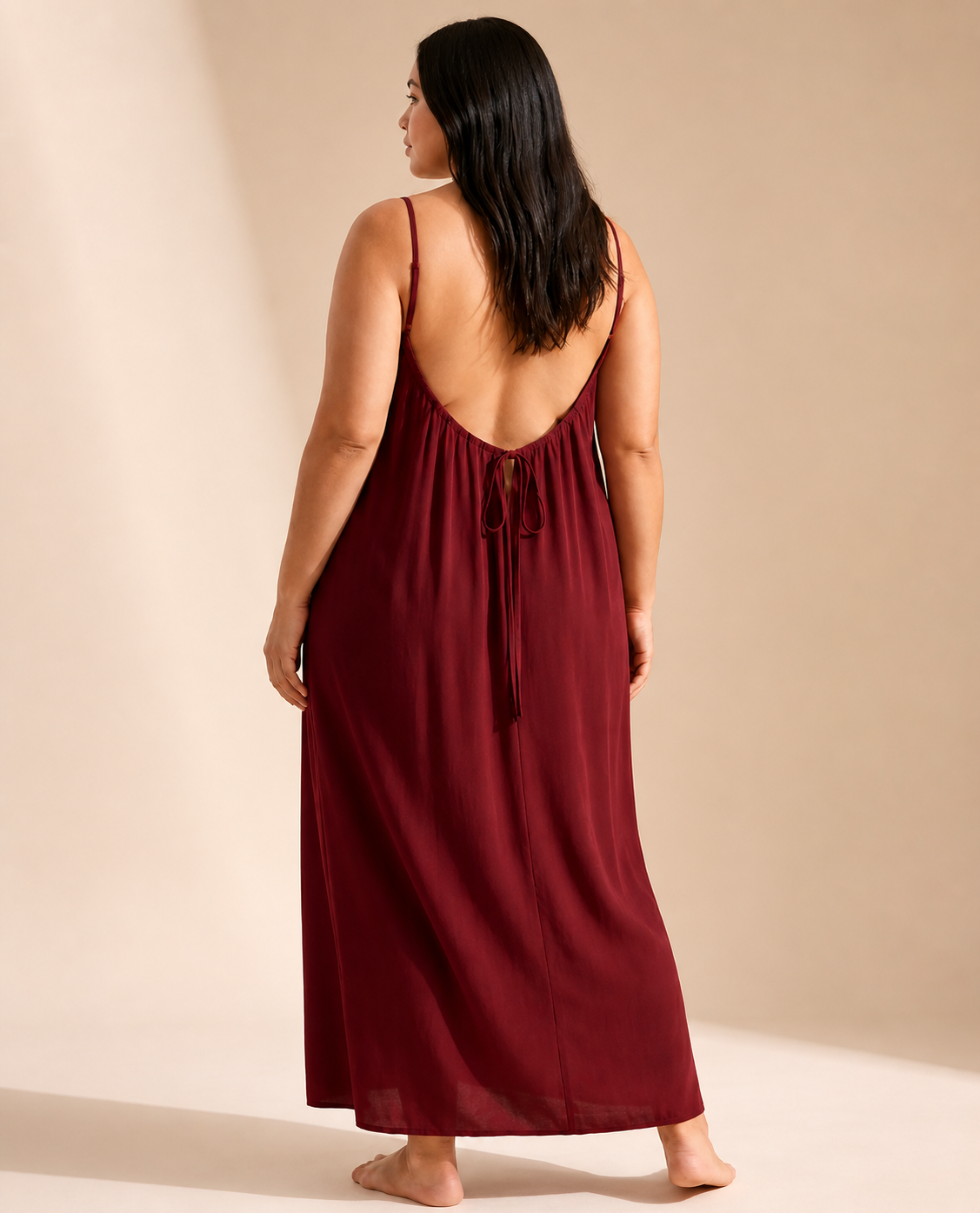 Low Backless Flow Dress
