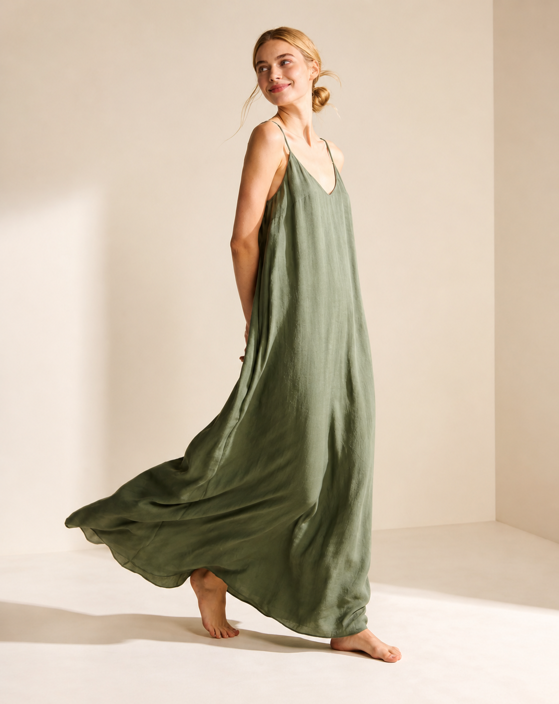 Low Backless Flow Dress